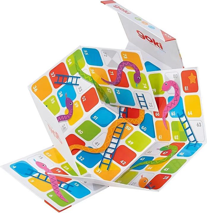 Image du produit Goki XXL Serpents & échelles dans un cube à déplier