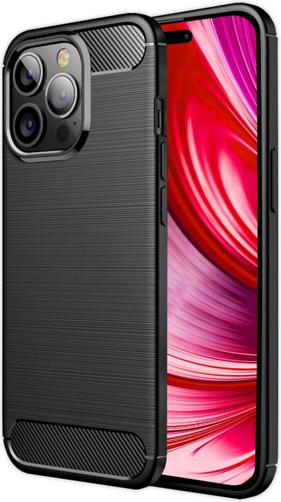 Produktbild Nalia Carbon-Look Silikon Hülle (Apple iPhone 14 Pro Max)