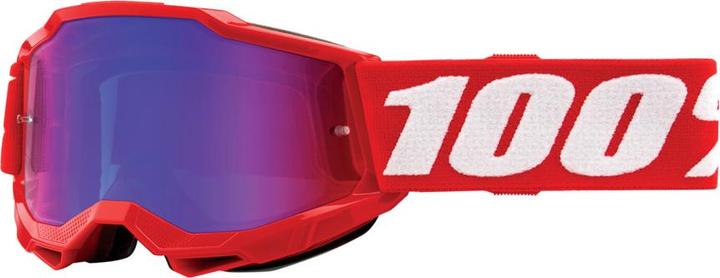 Actual product image 100% Accuri 2 Jr. Goggle Moore - Mirror Red/Blue (Black, Blue, Red)