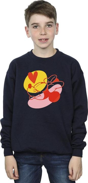Actual product image Disney Boys Minnie Mouse Tongue Heart Sweatshirt (104)