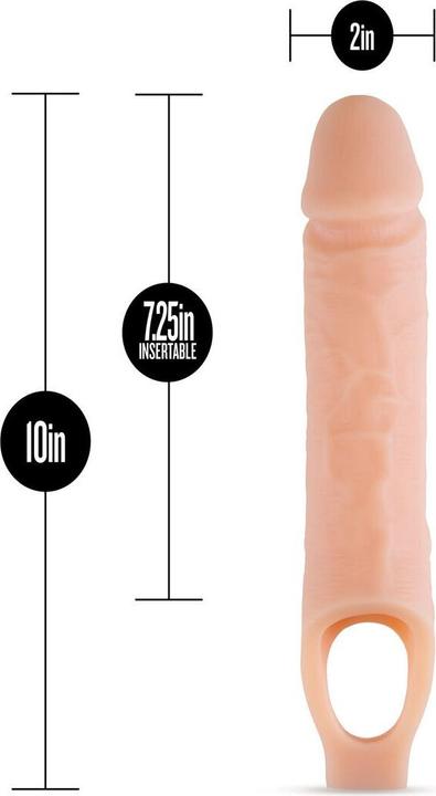 Actual product image Blush Performance Penis Sleeve Flesh 25.4 cm