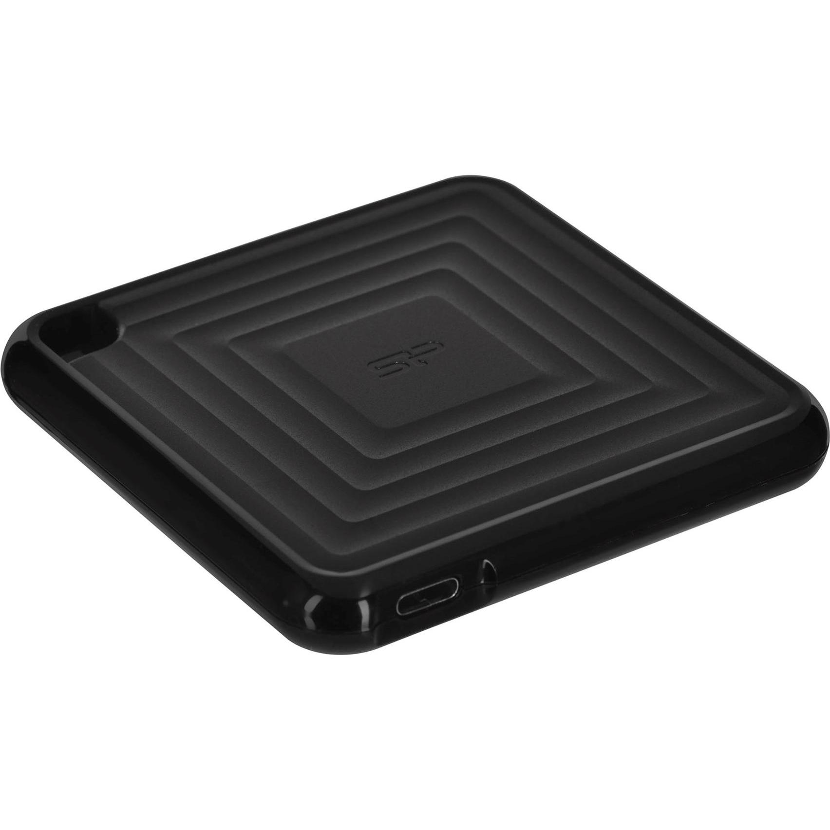 Silicon Power PC60 (512 GB), Externe SSD, Schwarz