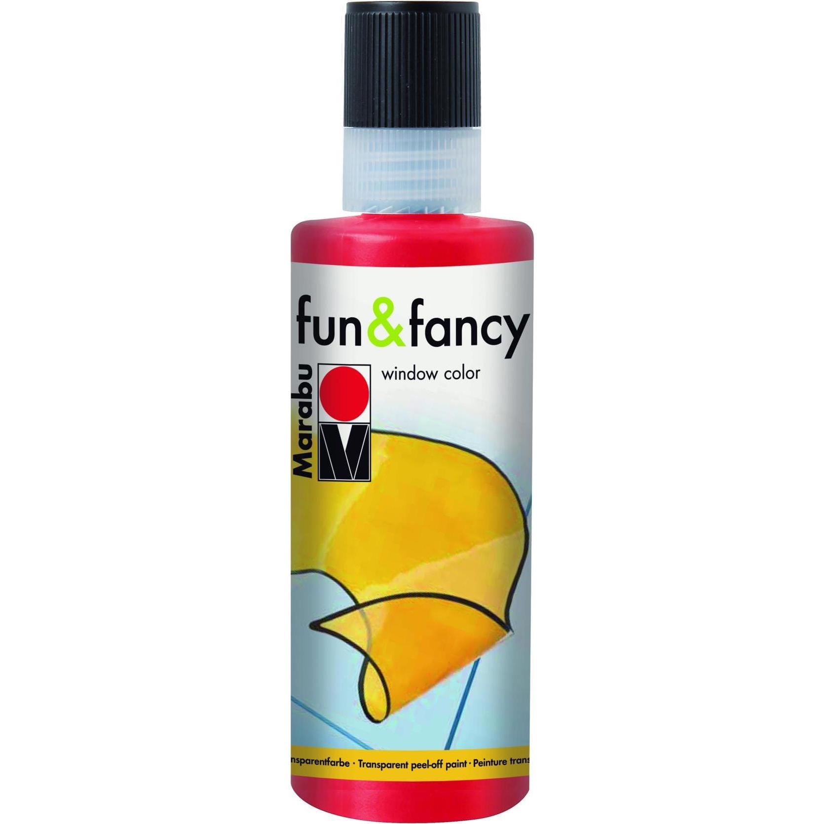 Marabu, Künstlerfarbe + Bastelfarbe, Window Color Fun & Fancy (hellrosa, 80 ml)