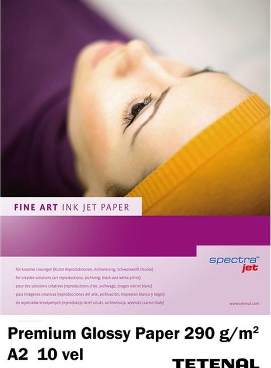 Produktbild Tetenal 290 gram Premium glossy paper A2 10 sheets fine art (131907) (290 g/m², A2, 10 Stk.)