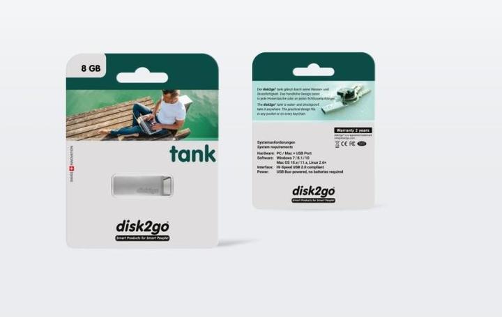 Image du produit Disk2go réservoir (8 Go, USB-A)