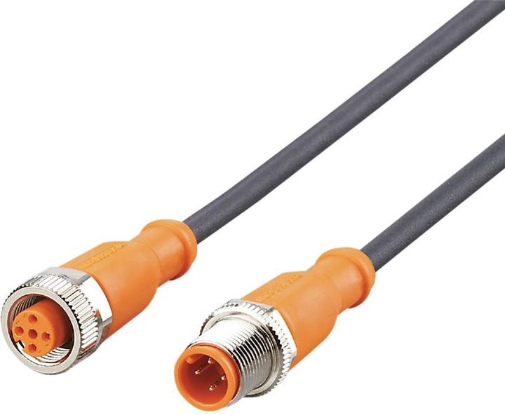 Actual product image IFM Connecting cable straight EVC108straight M12 4-pole AC/DC silicone - cable - 10 m