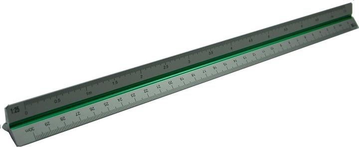 Rumold Dreikantmassstab Aluminium 30cm (30 cm)
