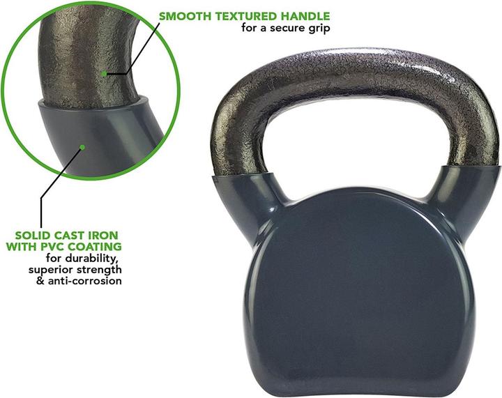 Image du produit Tunturi Vinyl Gusseisen Kettlebell (1 x 14 kg)