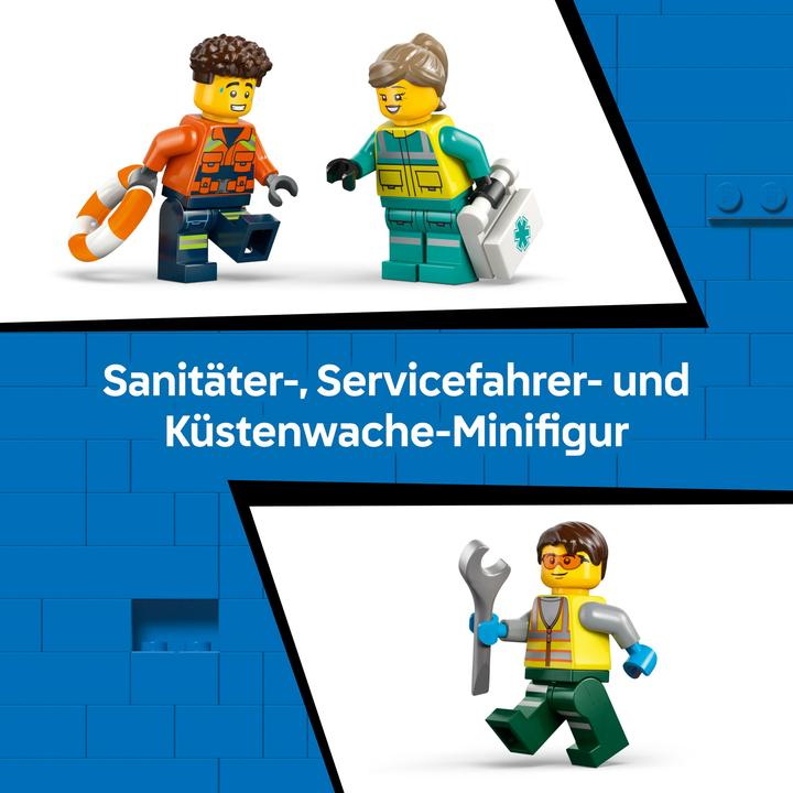 Image du produit LEGO Kombinationsset mit Flugzeug, Wartungsfahrzeug und Luftkissenboot (60505, LEGO City)