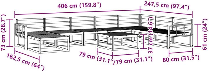 Produktbild vidaXL Outdoor-Sofagarnitur