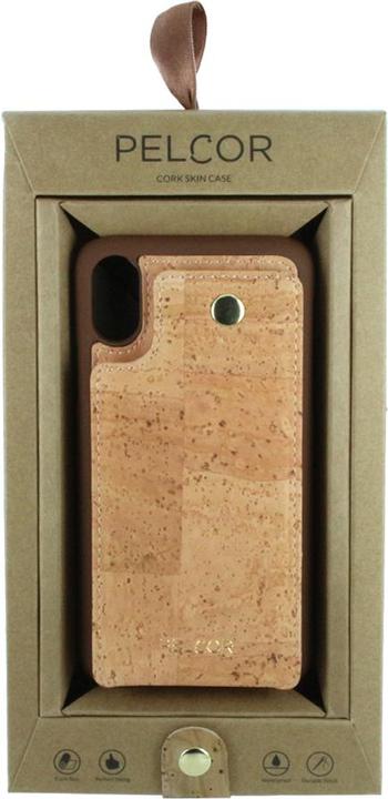 Actual product image Pelcor Cork Flip Hardcover - Apple IPhone X (Apple iPhone X, Apple iPhone XS)