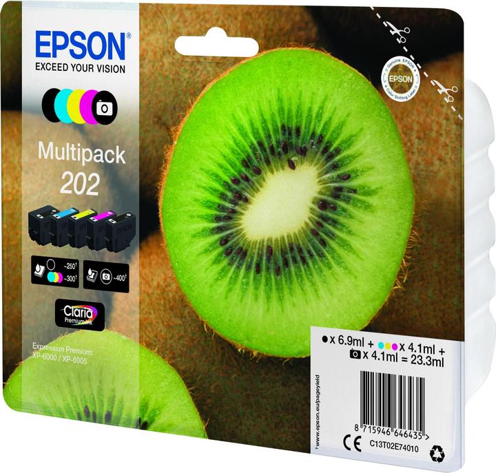 Produktbild Epson 202 Claria Premium (M, C, Y, PBK, BK)