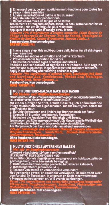 Immagine prodotto Nuxe Balsamo dopobarba multifunzionale per uomini (Balsamo dopobarba, 50 ml)