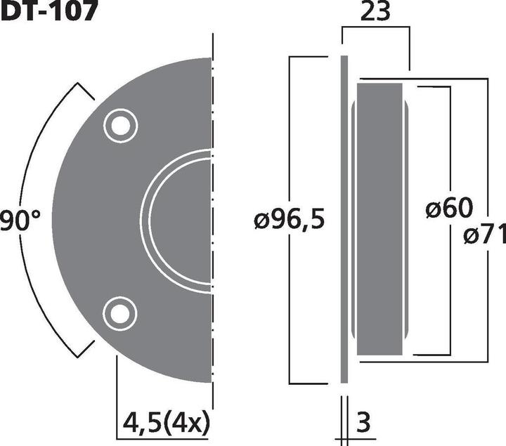 Immagine prodotto Monacor HiFiDomeTweeter (1 pz.)