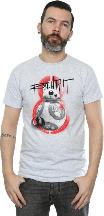 Immagine prodotto Star Wars The Last Jedi BB-8 Roll With It Maglietta Uomo (3XL)