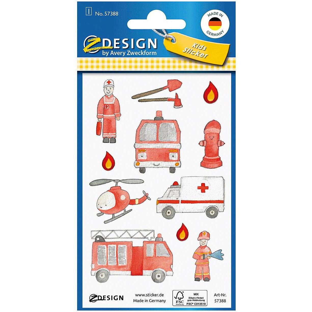 10x Z-Design, Sticker, Papiersticker