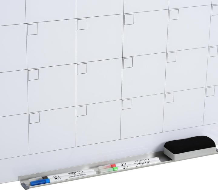 Image du produit Vinsetto Tableau calendrier avec gomme et 4 marqueurs (90 x 60 x 0.2)
