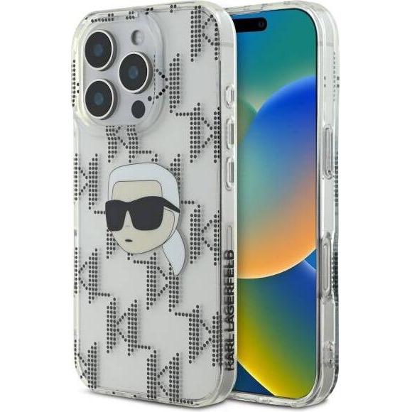 Karl Lagerfeld KLHCP16LHKLPKHT iPhone 16 Pro 6.3" przezroczysty/transparent hardcase IML Karl Head E (Apple iPhone 16 Pr...