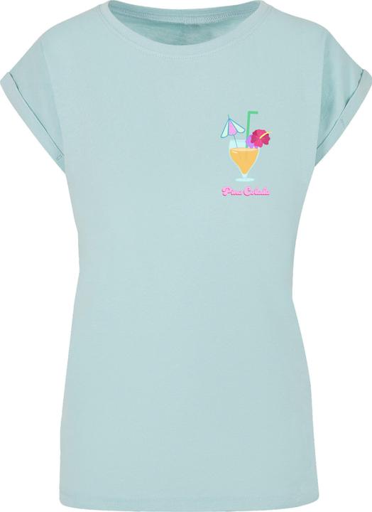Produktbild Merchcode Ladies Pina Colada Extended Shoulder Tee - 113663 (S)