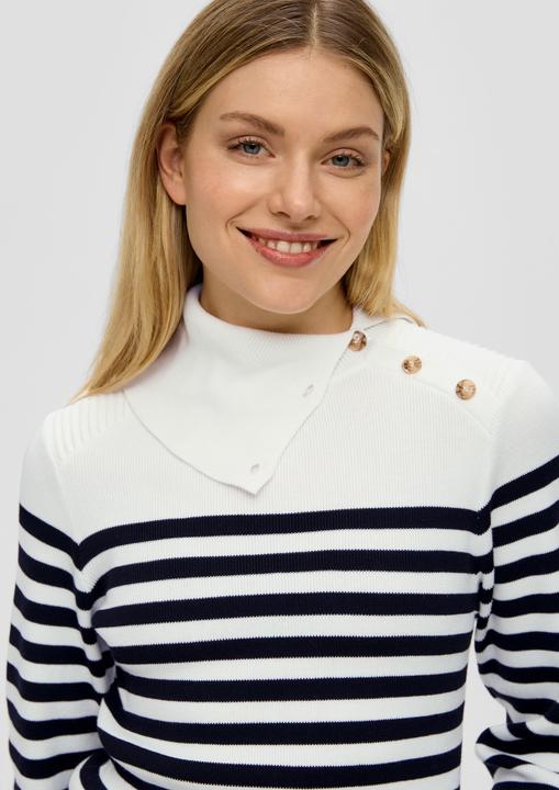 Produktbild s.Oliver Strickpullover Strickpullover mit Ringelmuster (32)