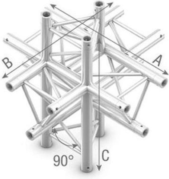 Produktbild Showtec Kreuzstück 6-Weg
