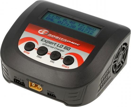 Actual product image Robitronic Charger AC Expert LD 60 LiPo 2-4s 6A 60W
