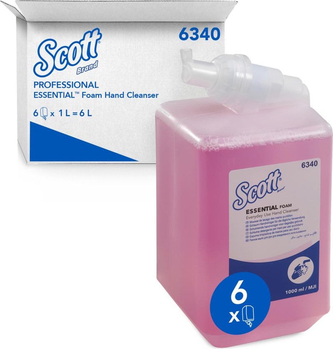 Produktbild Kimberly-Clark KLEENEX Luxuriöse Schaumseife (Handseife Nachfüllpackung, 1000 ml)
