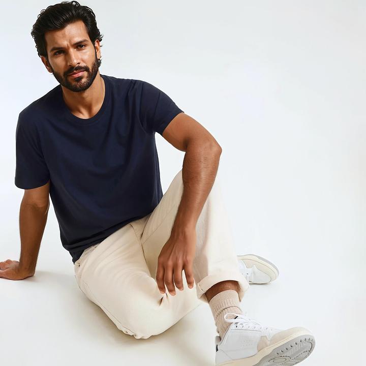 Actual product image La Redoute Collections T-Shirt mit rundem Ausschnitt (S)