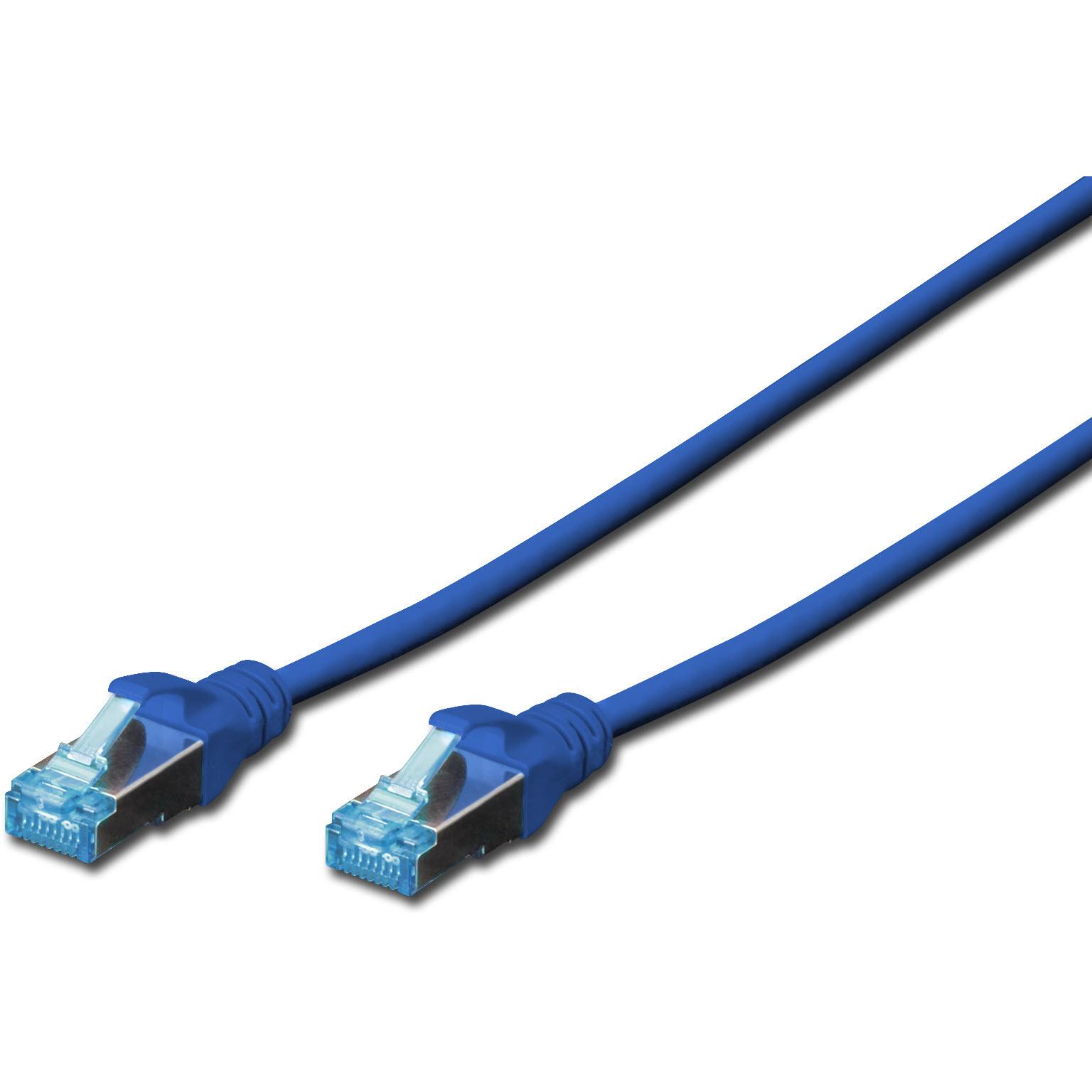 Digitus CAT 5e SF-UTP Patchkabel Cu PVC AWG 26/7 Länge 5 m Farbe Blau (SF/UTP, CAT5e, 5 m), Netzwerkkabel
