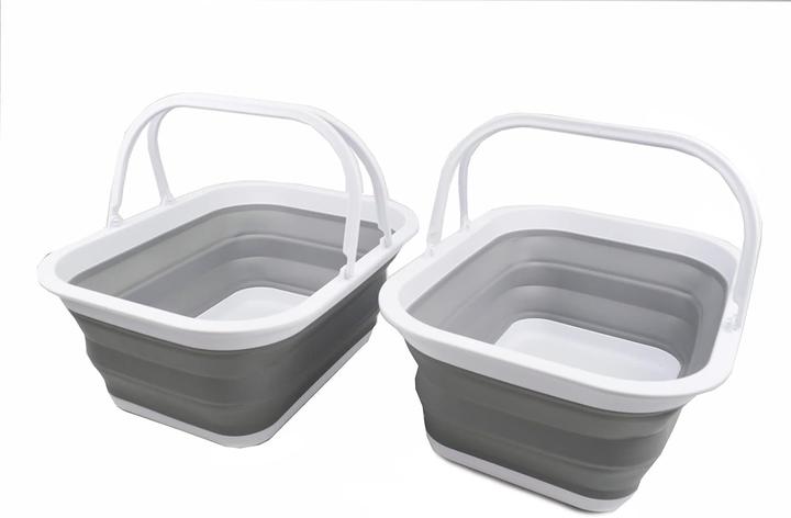 Produktbild Sammart 2er-Set Zusammenklappbarer Korb