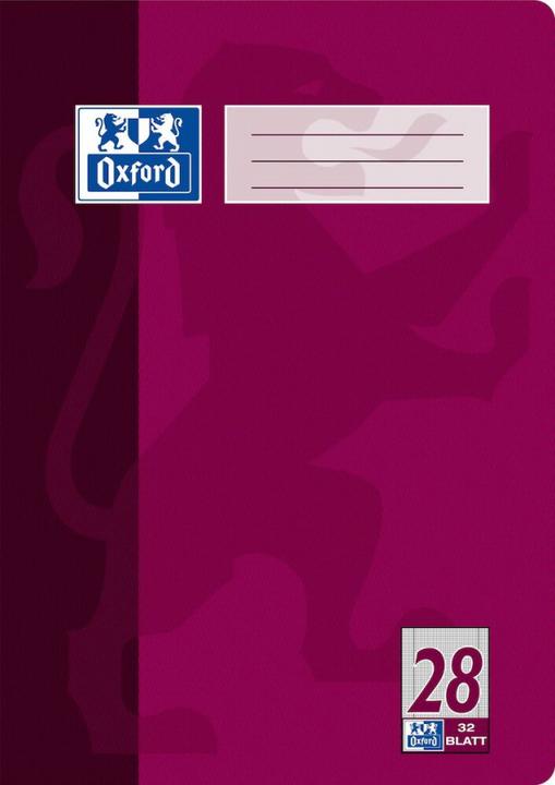 Produktbild Oxford Schulheft, A4, Lineatur 28 (A4, Kariert, Harter Einband)