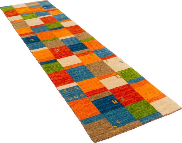 Produktbild Pergamon Natur Wolle Teppich Gabbeh Esta Läufer (70 x 140 cm)