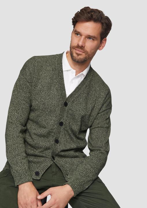 Produktbild s.Oliver Strickcardigan mit V-Ausschnitt in Bicolor-Optik (S)