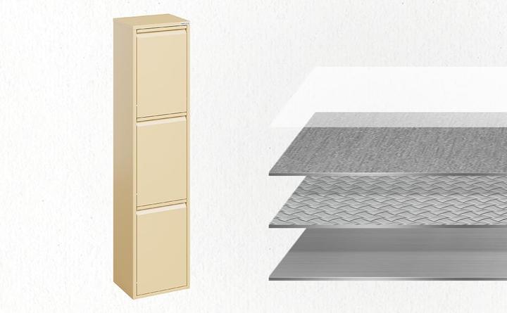 Actual product image Veehaus Küchenmülleimer mit Klappen (45 l)