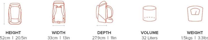 Image du produit F-Stop F stop Lotus Nasturtium (Orange) (Sac à dos photo, 32 l)