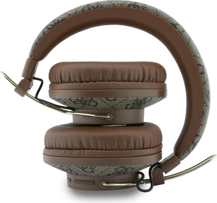 Image du produit Guess Słuchawki nauszne Triangle Logo Bluetooth ENC brązowy (45 h, Sans fil)