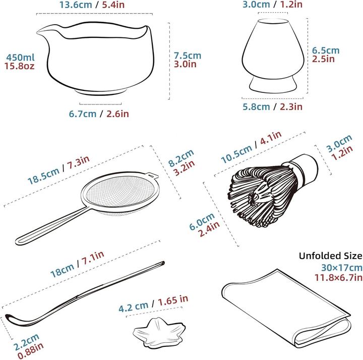 Immagine prodotto Teanagoo 7-teiliges Matcha-Set