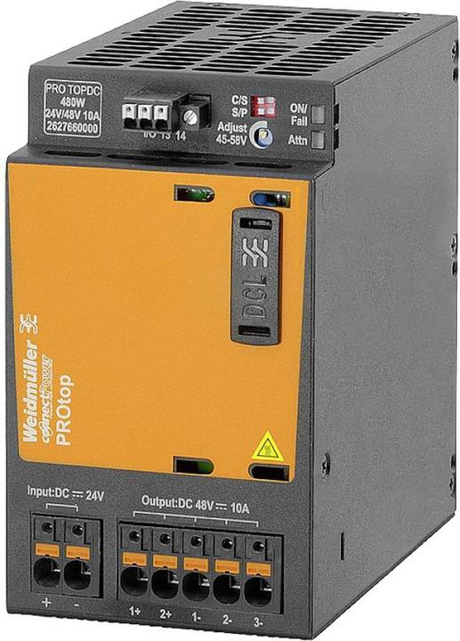 Actual product image Weidmüller PRO TOPDC 24V/24V 20A DC power supply 2627630000