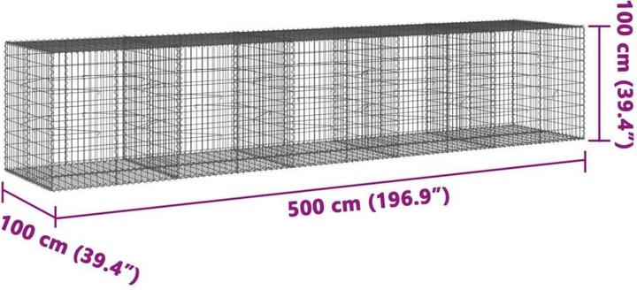 Produktbild vidaXL Gabionenkorb