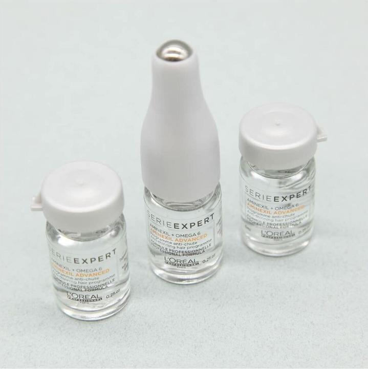 Actual product image L'Oréal Professionnel Serie Expert Aminexil Advanced (Anti-Hair Loss Ampoules, 10x6 mL) (6 ml)
