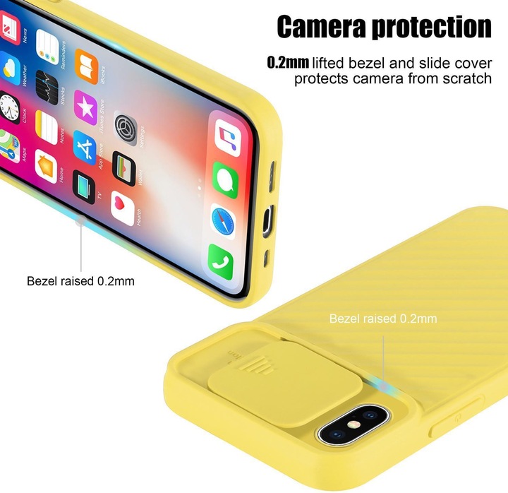 Actual product image Cadorabo TPU cover with camera protection (Apple iPhone XS Max)