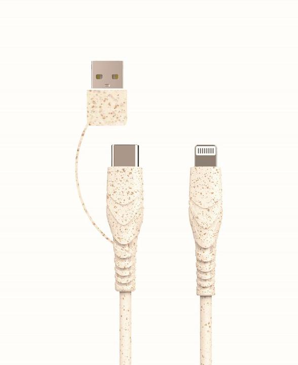 Produktbild BIOnd USB-C to Lightning&USB-A 3A 1.2M (1.20 m, USB 2.0)