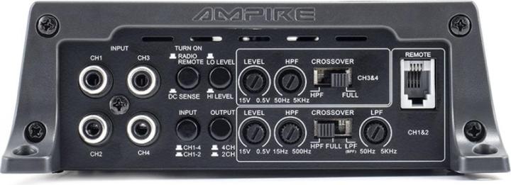 Produktbild Ampire MBM110.4 4x 110 Watt, Class D Verstärker mit Basspegelregler (4-Kanal-Verstärker)