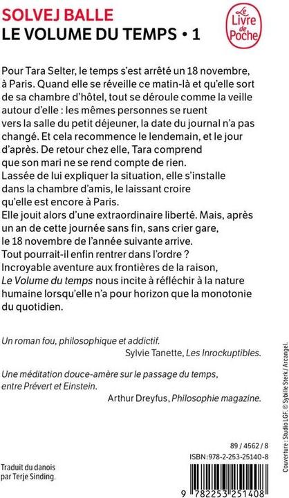 Image du produit Le volume du temps. Tome 1 (Français, Solvej Balle, 2025)