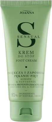 Joanna Crème sensuelle pour les pieds des femmes à l'urée, au chanvre et au panthénol 100g (Déodorants & poudre pour les pieds)