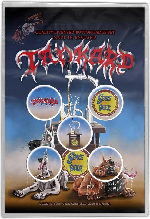 Produktbild Tankard AnsteckerSet Pavlov's Dawgs 5erPack Kunststoff Metall