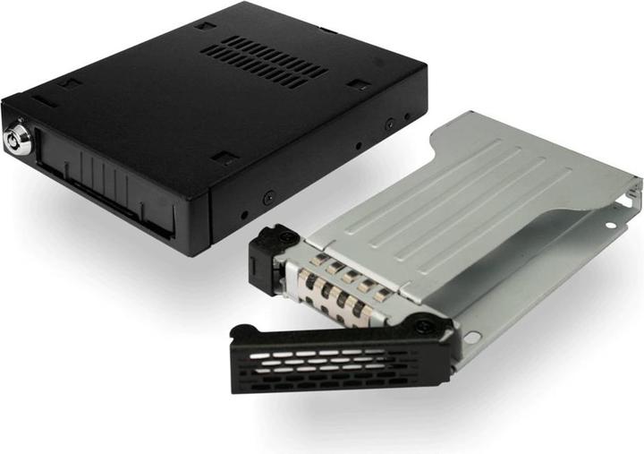 Produktbild Icy Dock MB991SK-B SATA Wechselrahmen fuer den Einbau in einen 8,89cm 3,5Zoll Schacht Eagle-Hook Verschlus...