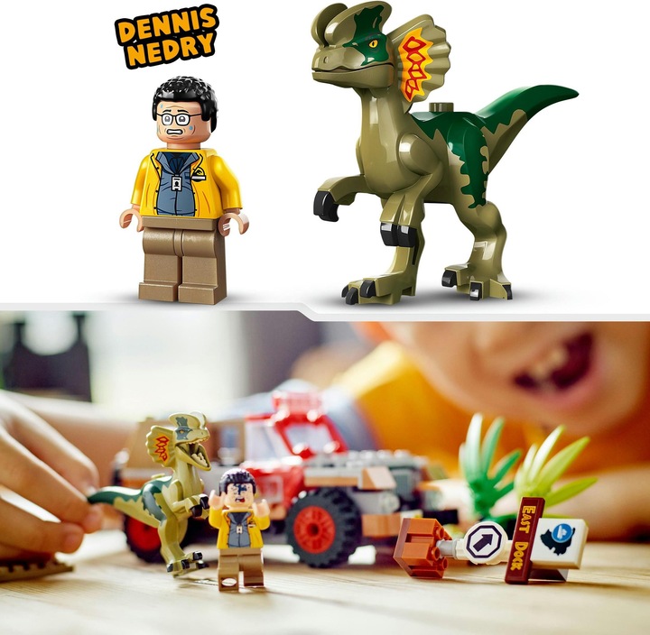 Productafbeelding LEGO 76958 Hinderlaag van de Dilophosaurus (76958, LEGO Jurassic World)