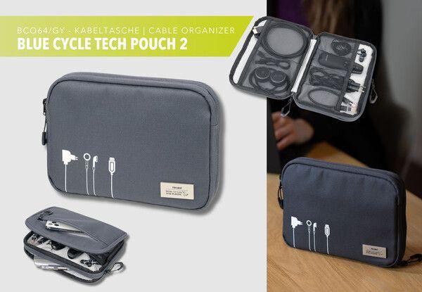 Produktbild Troika Kabeltasche BLUE CYCLE TECH POUCH 2