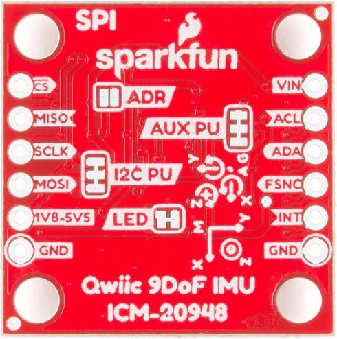 Actual product image SparkFun 9DoF IMU Breakout - ICM-20948 (Qwiic)